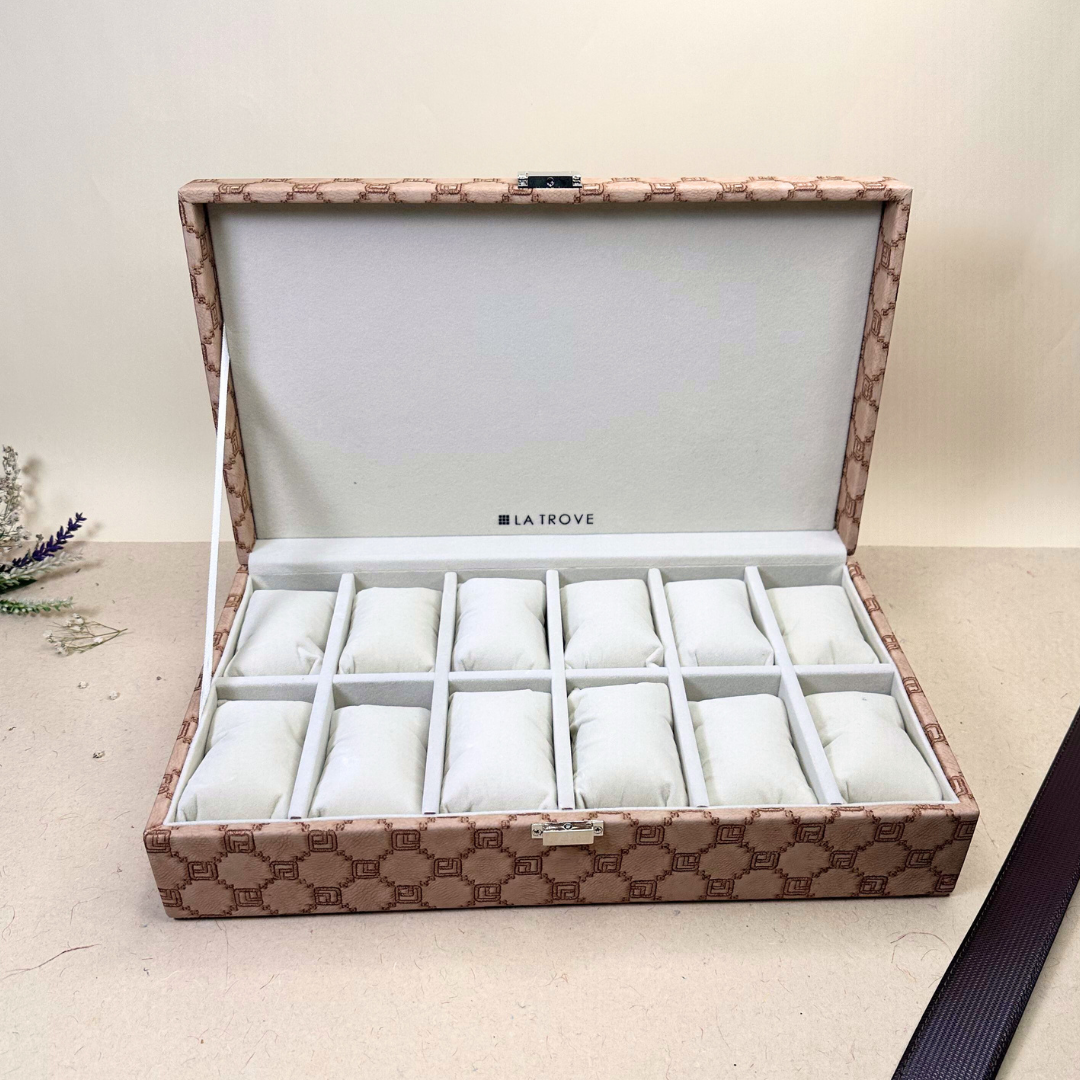 Designer 12-Slot Watch Box
